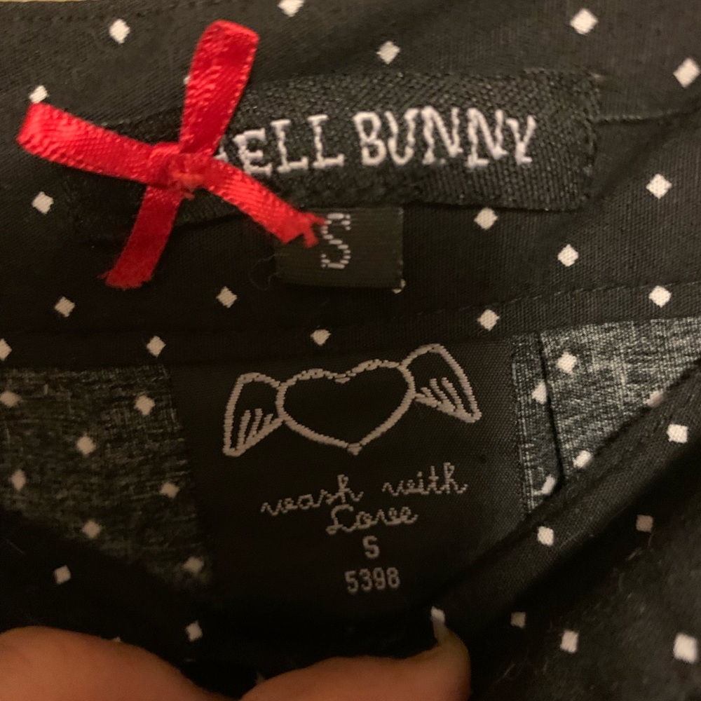 Hell Bunny Xmas Skulls Skirt - Picture 4 of 7